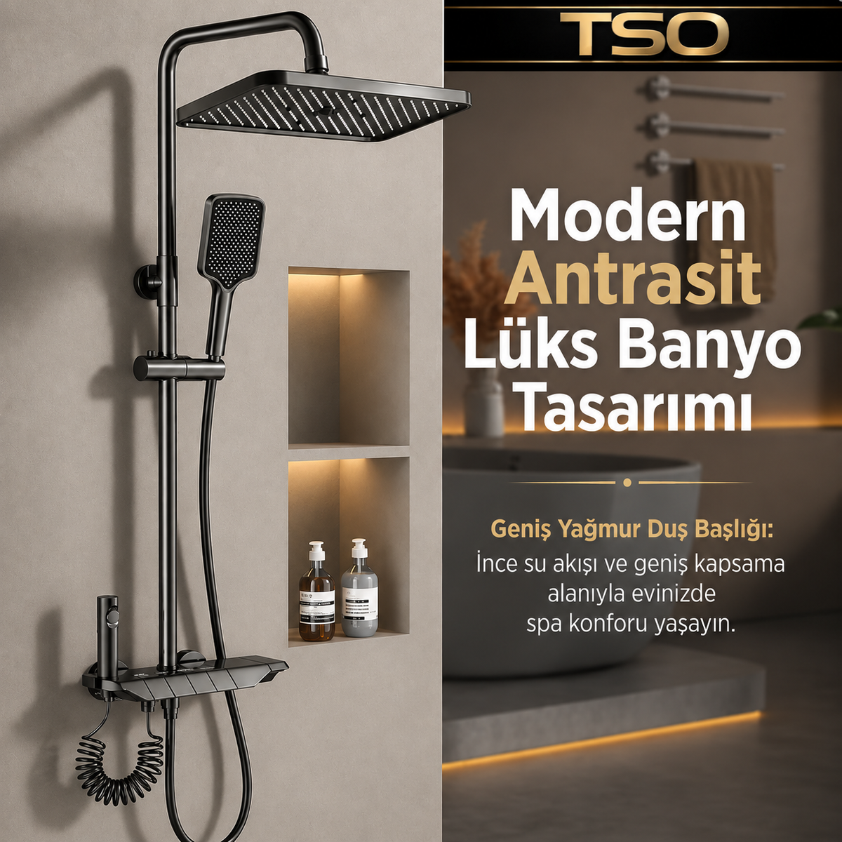 TSO Piyano Premium Duş Seti