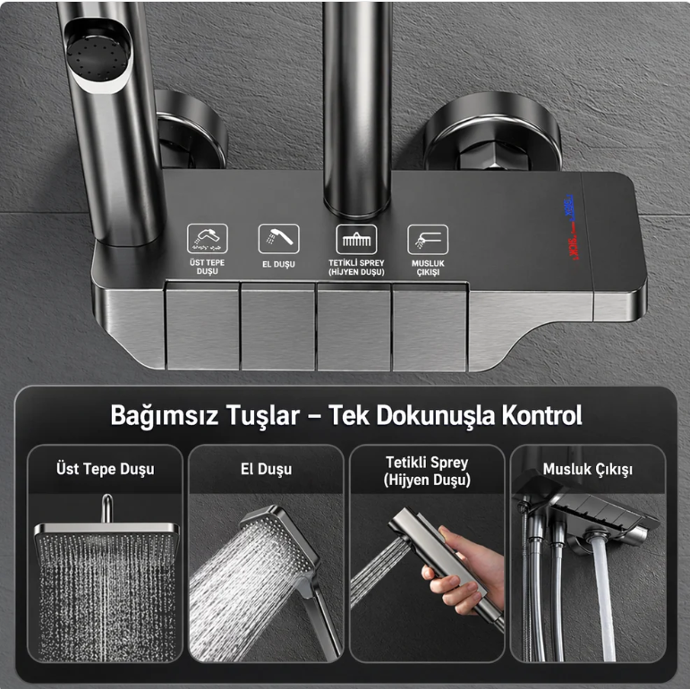 TSO Piyano Premium Duş Seti